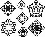 fractal floral symbol design