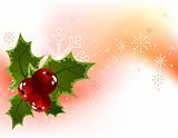 Christmas  holly berry background