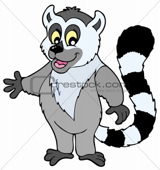 Cartoon lemur