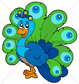Image 3246100: Cartoon peacock from Crestock Stock Photos