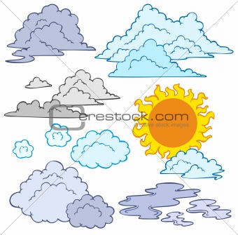 Various clouds and Sun