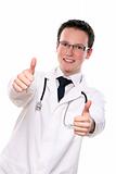 young and happy doctor assistant