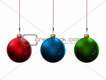 Shiny Christmas Balls | Vector Illustration