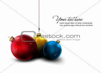 Isolated Christmas Balls