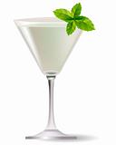Cocktail with mint leaves