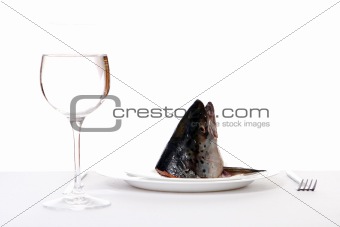 raw fish on tha table
