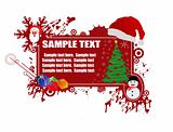 Christmas frame for text