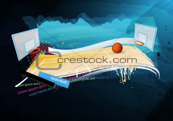 illustration of the sport in style graffiti