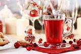 Hot wine cranberry punch 