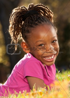 Happy African American Child