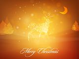 Christmas Deer whit background | greeting card design