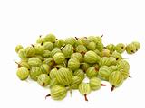 A delicious gooseberry isolated on a white background 