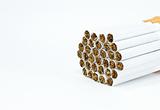 a bunch of cigarette isolated on white