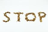 Written stop with tobacco