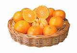oranges isolated on white