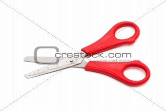 scissors with a ruler