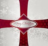 Silver Christmas Background. Vector