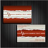 Set of creative business cards