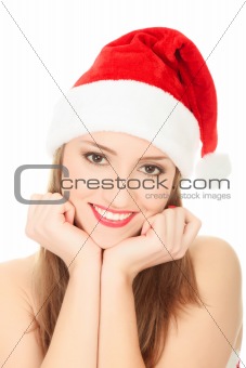 Picture of pretty christmas girl
