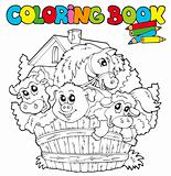 Coloring book with cute animals 2