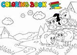 Coloring book with cute animals 3