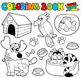 Coloring book with pets 1