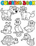 Coloring book with pets 2