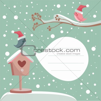 winter card with place for your text