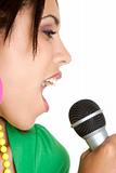 Microphone Singing Girl
