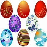 Set Easter`s eggs