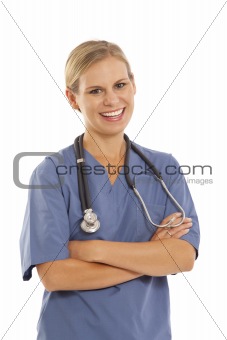 Portrait of young female nurse