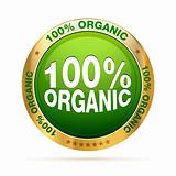 100 procente organic badge