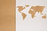 Cardboard background series - global shipping concept