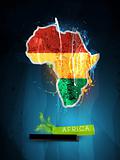 abstract illustration of the continent Africa