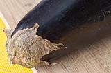 Macro of Fresh Eggplant