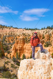 Woman viewing Bryce Canyon