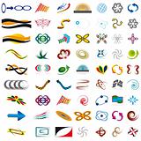 Large set of symbols for the business