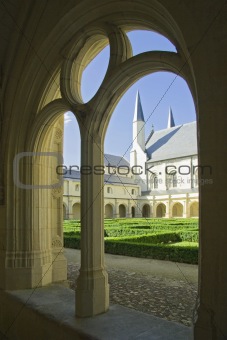 Courtyard of Abbaye de Fontevraud
