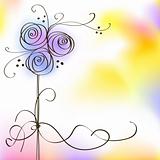 abstract cute floral background