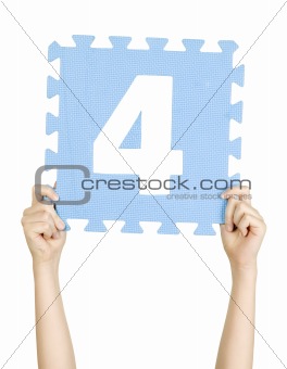 Child is holding four