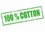 100% Cotton stamp
