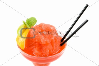 red cocktail closeup