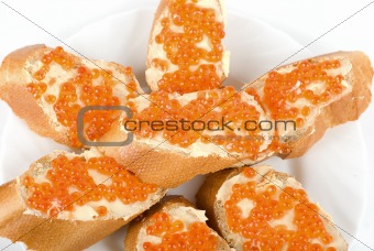 Sandwich caviar