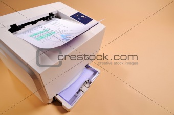 White laser printer