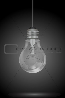 hanging electric bulb