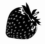 Black-and-white strawberry