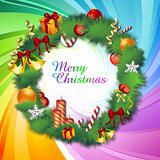 colorful classical christmas card
