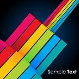colorful lines on vector background