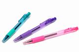 Multicolored transparent pens