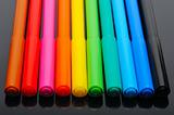Colored felt pens